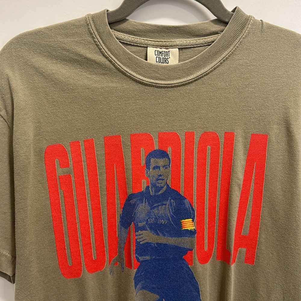 Pep Guardiola Graphic T-Shirt FC Barcelona Size M Soccer Football - Picture 3 of 5
